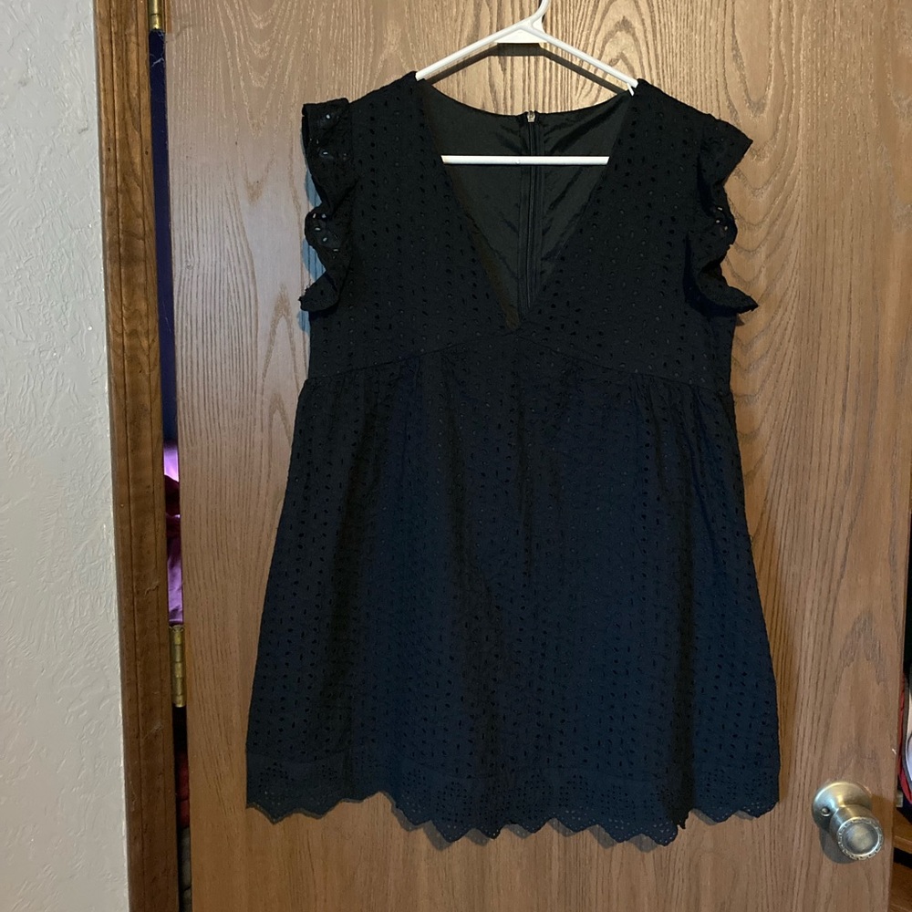 Black Flare-Mini Dress
